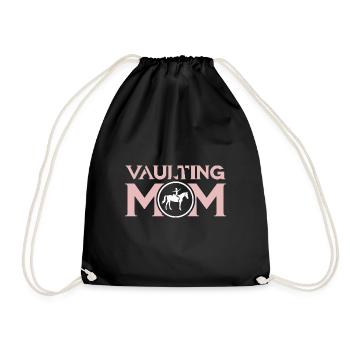 Loves Horse Vaulting Gift - Drawstring Bag - black - Front