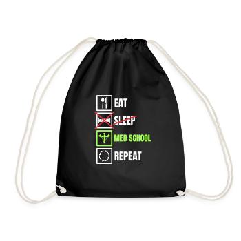 Medical student gift - Drawstring Bag - black - Front