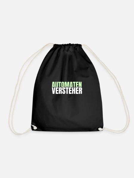 Automatenversteher Spielothek Geschenk - Turnbeutel - Schwarz