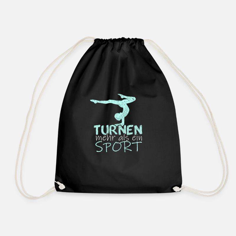 Turnen Bester Sport Geschenk - Turnbeutel - Schwarz