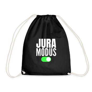 Jura Modus Anwalt Geschenk - Turnbeutel - Schwarz - Vorne