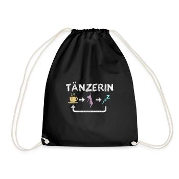 Tänzerin - Turnbeutel - Schwarz - Vorne