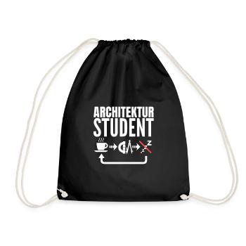 Architektur Student Geschenk - Turnbeutel - Schwarz - Vorne