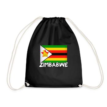 Zimbabwe flag Armoiries Zimbabwe - Sac de sport léger - noir - Devant