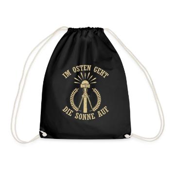 Sunrise is in the east - Drawstring Bag - black - Front