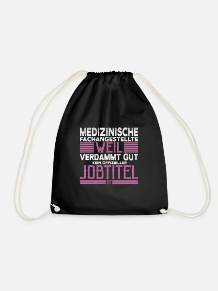 MFA Medizinische Fachangestellte Lustiges Geschenk - Turnbeutel - Schwarz