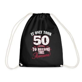 50e anniversaire Il n’a fallu que 50 ans pour Awesome - Sac de sport léger - noir - Devant