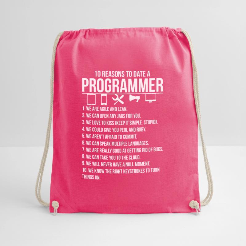 Programmer Software Developer Coder Gift Drawstring Bag