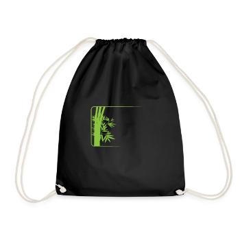Bamboo Forest in Asia Sweet Grass - Drawstring Bag - black - Front