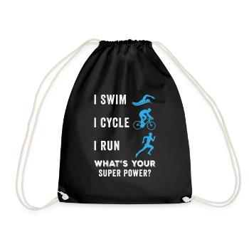 Triathlète - Sac de sport léger - noir - Devant