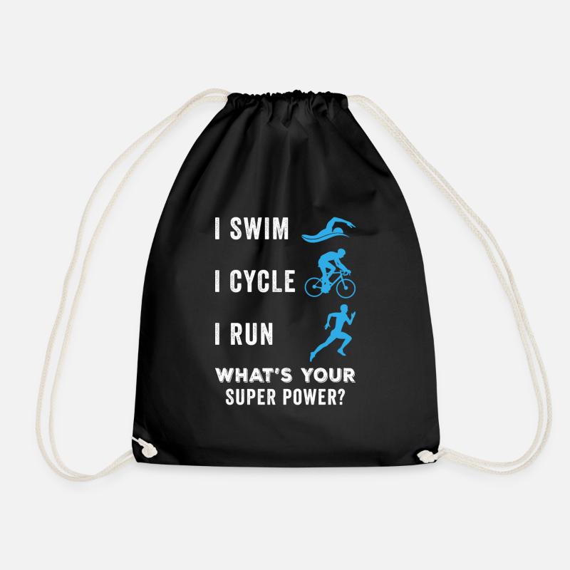 Triathlète - Sac de sport léger - noir