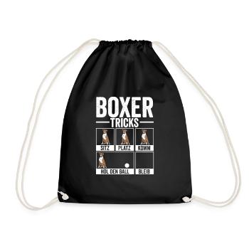 Cadeau de propriétaire de chien boxeur allemand - Sac de sport léger - noir - Devant