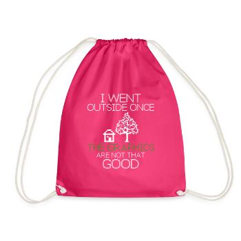 Programmer Funny gift idea - Drawstring Bag - fuchsia - Front