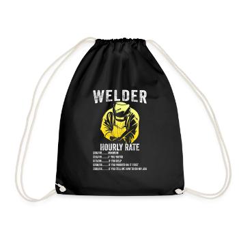 Cadeau drôle pour les soudeurs - Sac de sport léger - noir - Devant
