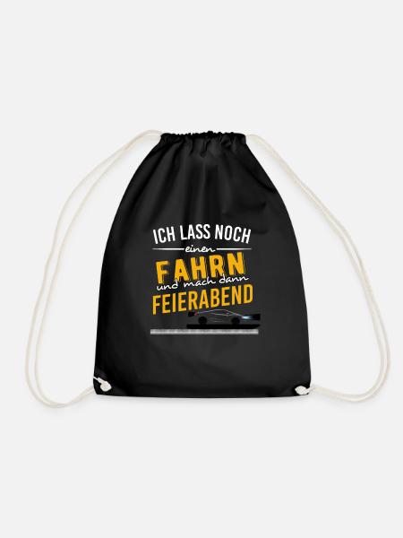 Ich lass noch einen Fahrn Fahrschullehrer - Turnbeutel - Schwarz
