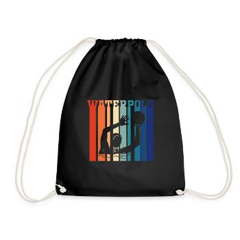 Water polo - Drawstring Bag - black - Front