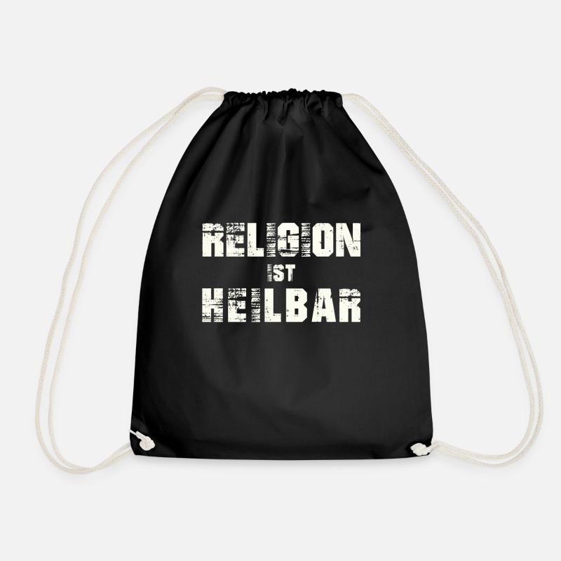 Religion Atheist - Turnbeutel - Schwarz