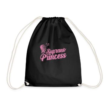 Chant princesse au Microphone Suprano Princess - Sac de sport léger - noir - Devant