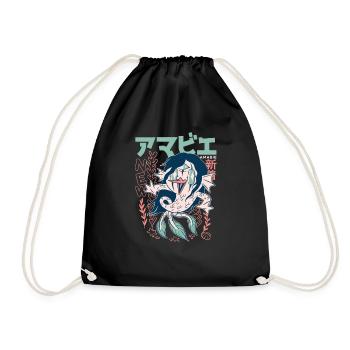 Manga - Turnbeutel - Schwarz - Vorne