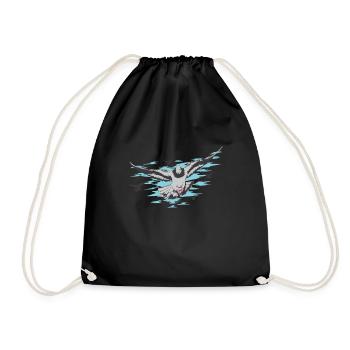 Pigeon fanciers - Drawstring Bag - black - Front