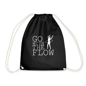 Hula-Hoop Go With The Flow - Turnbeutel - Schwarz - Vorne