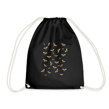 Apiciculture Abeille Miel - Sac de sport léger - noir - Devant