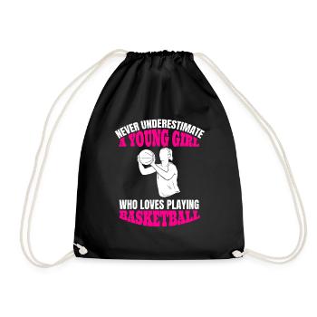 Basket-ball femme basket - Sac de sport léger - noir - Devant