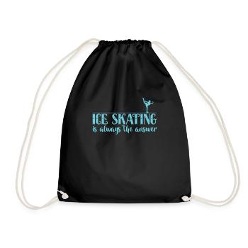 Le patinage sur glace est toujours la réponse Eis - Sac de sport léger - noir - Devant