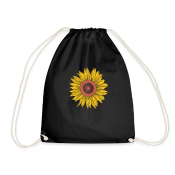 Tournesol Jardin Plante Soleil Naturel - Sac de sport léger - noir - Devant