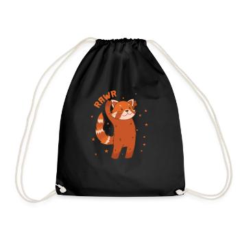 Chat ours rugit ours chat bambou Népal - Sac de sport léger - noir - Devant