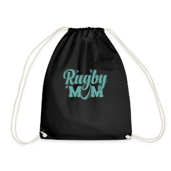 Rugby Mom Football Joueur de sport Fans - Sac de sport léger - noir - Devant