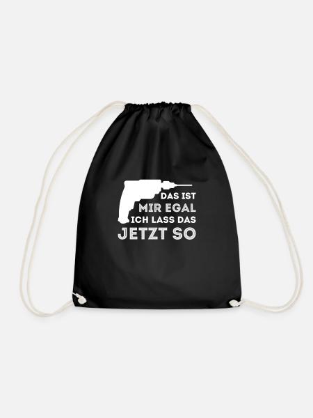 Ich lass das jetzt so für Handwerker Meister - Turnbeutel - Schwarz