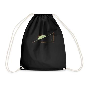 Hypotenuse Hippotenuse for Math Hippo - Drawstring Bag - black - Front