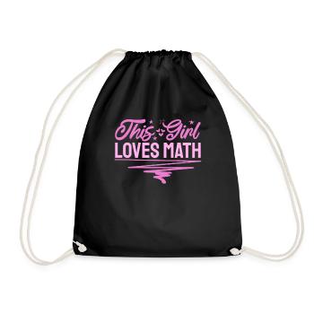 Cette fille aime les mathématiques pour les étudiants en mathématiques - Sac de sport léger - noir - Devant