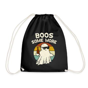 Halloween Boos Some More Ghost Beer - Drawstring Bag - black - Front