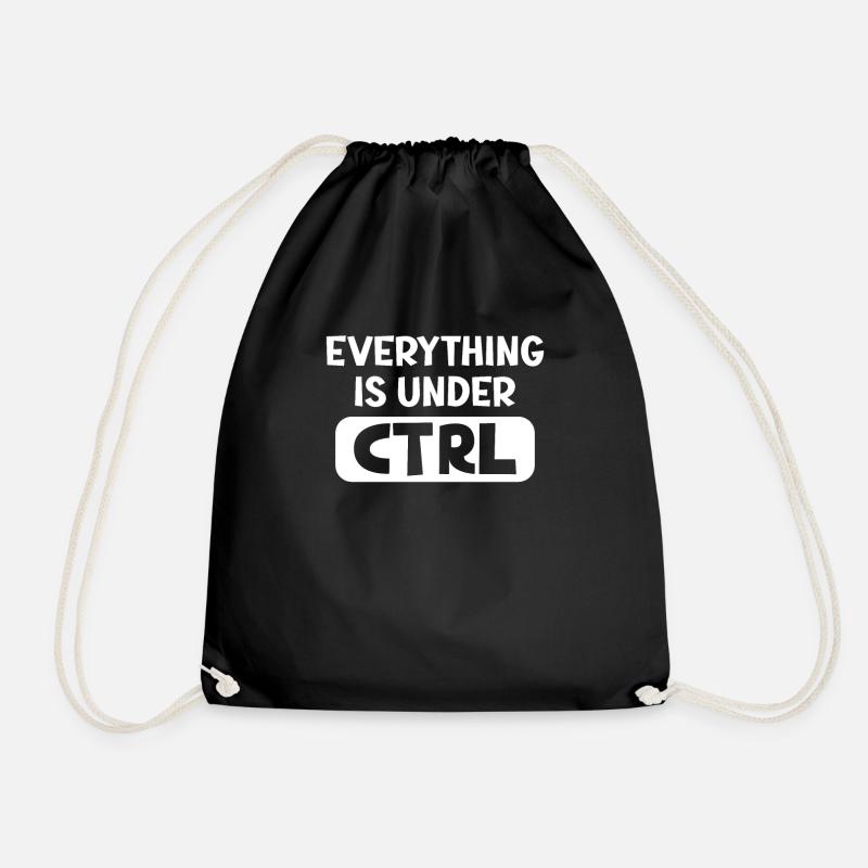 Everything is under CTRL Programmierer - Turnbeutel - Schwarz