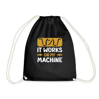 Cela fonctionne sur ma machine pour les programmeurs - Sac de sport léger - noir - Devant