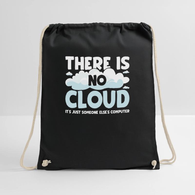 There is no cloud for programmers Drawstring Bag