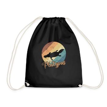 Platypus platypus Australia Outback - Drawstring Bag - black - Front