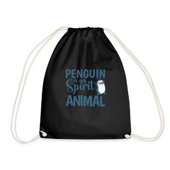 Penguin is my Spirit Animal Bird Antarctica - Sac de sport léger - noir - Devant