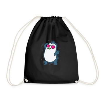 Pinguin am Tanzen Antarktis Vogel - Turnbeutel - Schwarz - Vorne