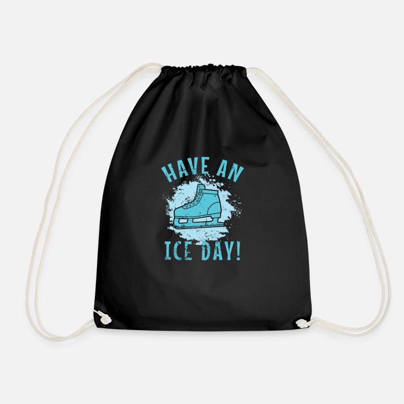 Have an Ice Day Schlittschuhlaufen Eisbahn - Turnbeutel - Schwarz