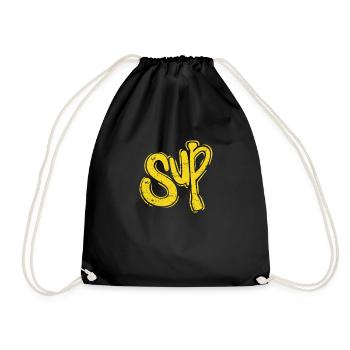 SUP Water Stand up Paddle Summer Sports - Drawstring Bag - black - Front