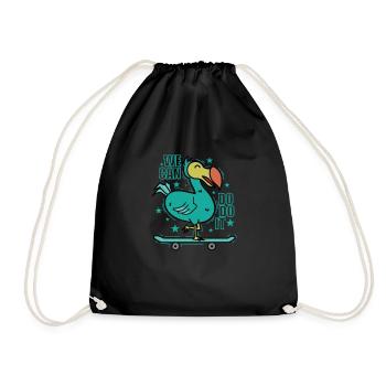 We can do it We can Dodo it Bird Mauritius - Drawstring Bag - black - Front