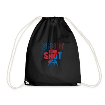 Shoot your Shot Wrestling Show Fight - Drawstring Bag - black - Front