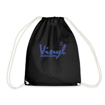 Vinyl That's It. That's my Life Record - Drawstring Bag - black - Front