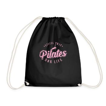 Living that Pilates Mom Life Powerhouse - Drawstring Bag - black - Front
