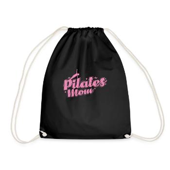Pilates Mom Sport Powerhouse Fitness - Drawstring Bag - black - Front