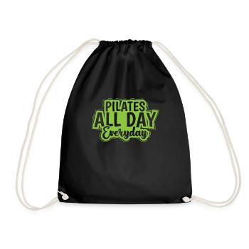 Pilates all Day Everyday Powerhouse - Drawstring Bag - black - Front