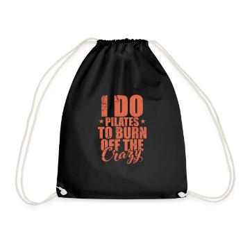Je fais du Pilates pour brûler la Crazy Powerhouse - Sac de sport léger - noir - Devant